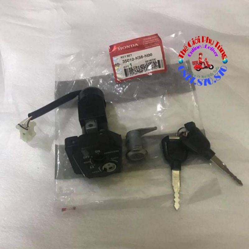 Bộ khóa máy sonic zin hãng honda nhập khẩu indonesia - 35010-k56-n00
