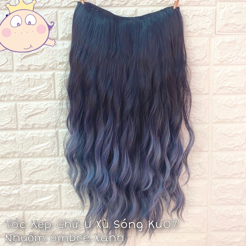 Tóc giả kẹp u xoăn trục omber ❤️ mã ku07❤️