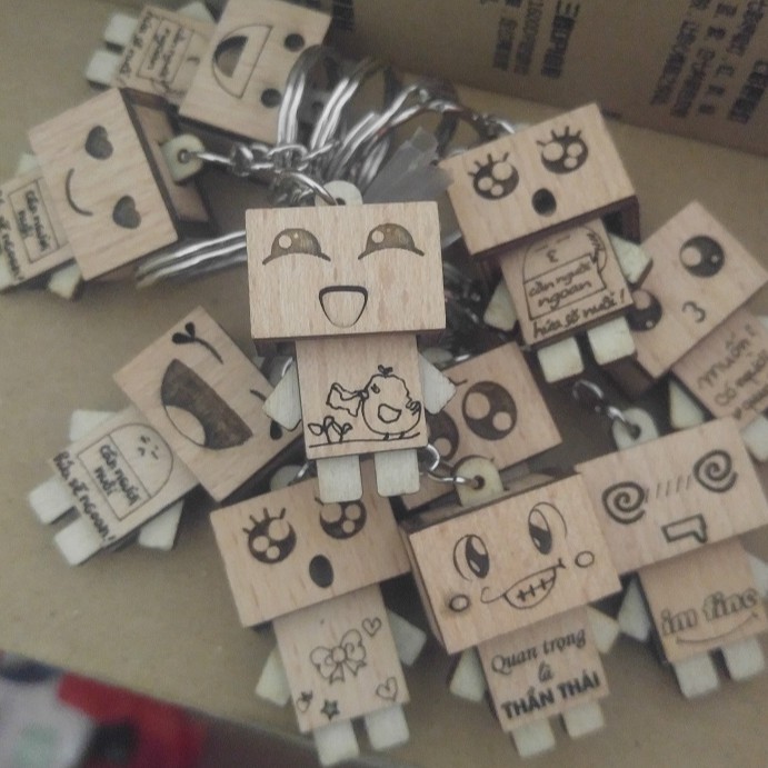 Móc Khóa Gỗ Danbo Siêu Dễ Thương-W29-D7T3