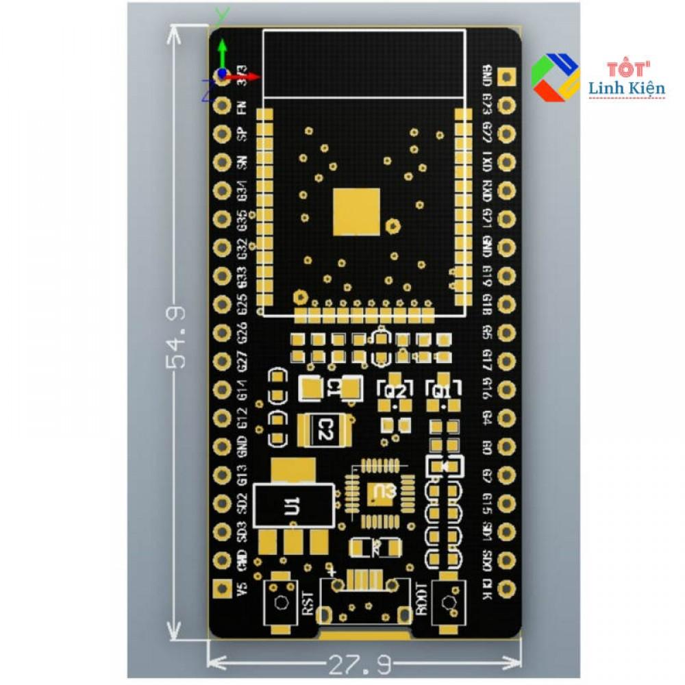 Kit Thu Phát Wifi BLE NodeMcu Lua ESP32 - NodeMcu32 WiFi Bluetooth