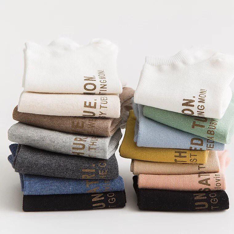 [HCM]Set 7 đôi vớ Tất vớ đôi 7 ngày chất cotton đẹp mịn