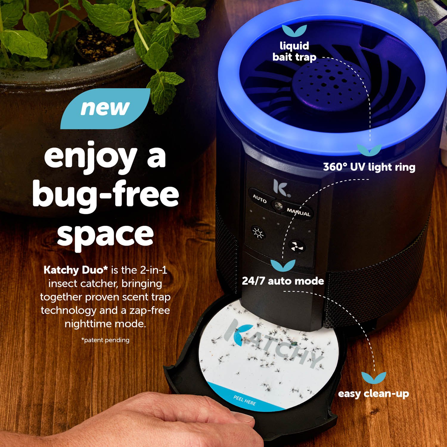 Đèn bắt muỗi KATCHY Duo 2 in 1