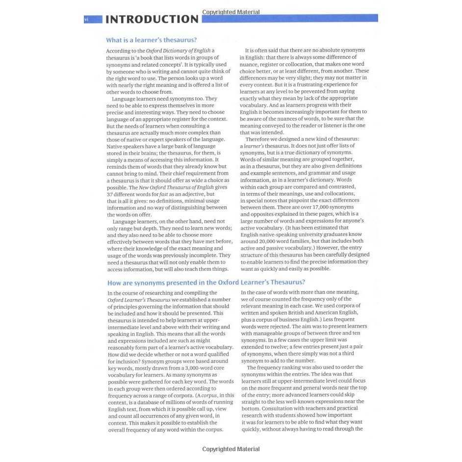 Từ Điển: Oxford Learner'S Thesaurus With Cd Room (Phiên Bản Anh - Anh)