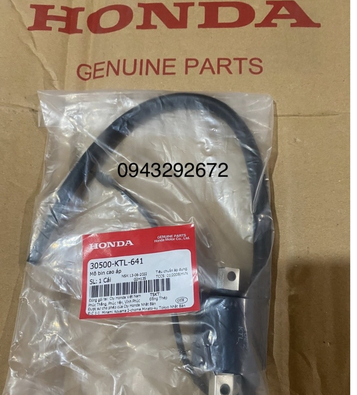 Mô Bin Rs 100, Wave 100, ( Alpha "A" ) Honda ( 30500KTL641 )