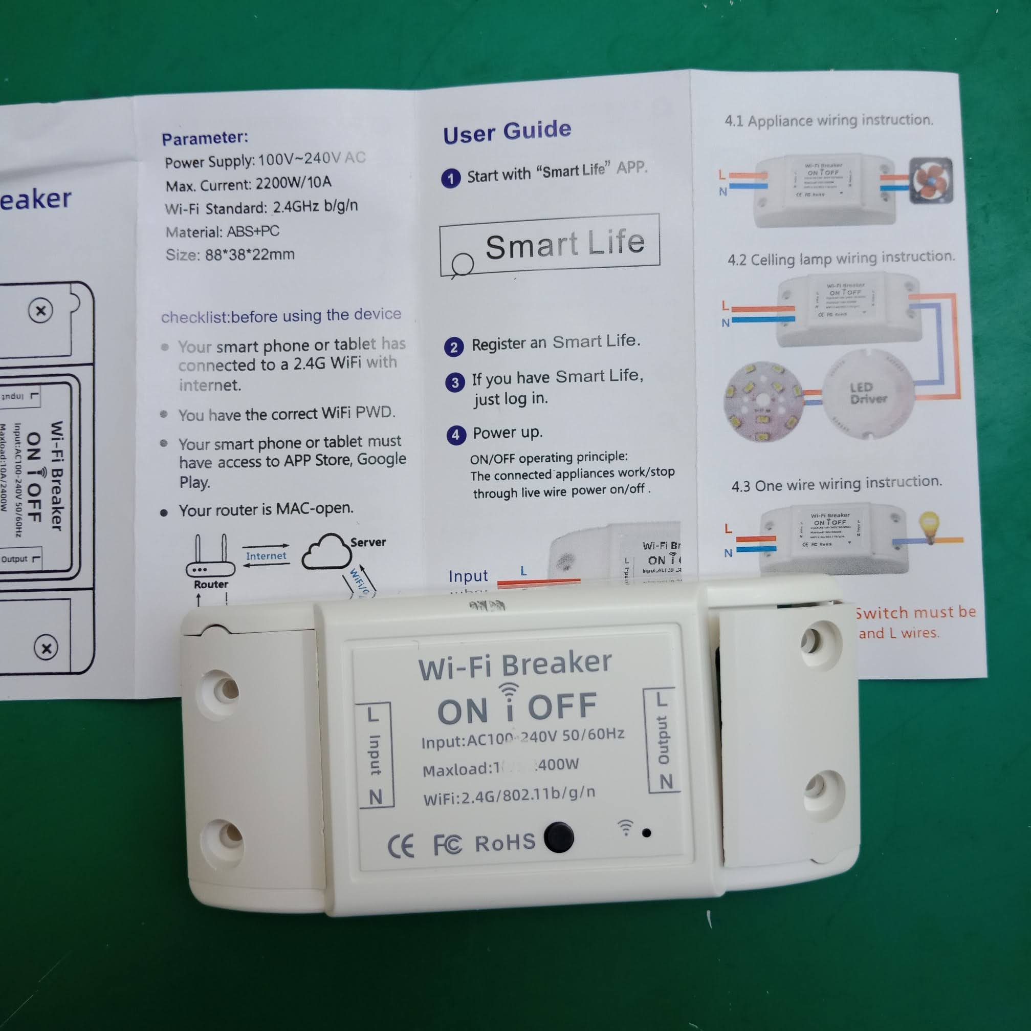 Công Tắc Wifi Tuya Basic - Điều Khiển Từ Xa Smarthome