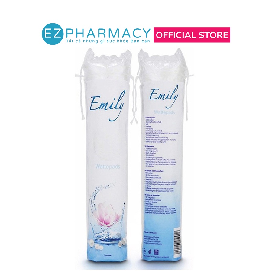 Bông Tẩy Trang Emily Wattepads Đức - 120 Miếng