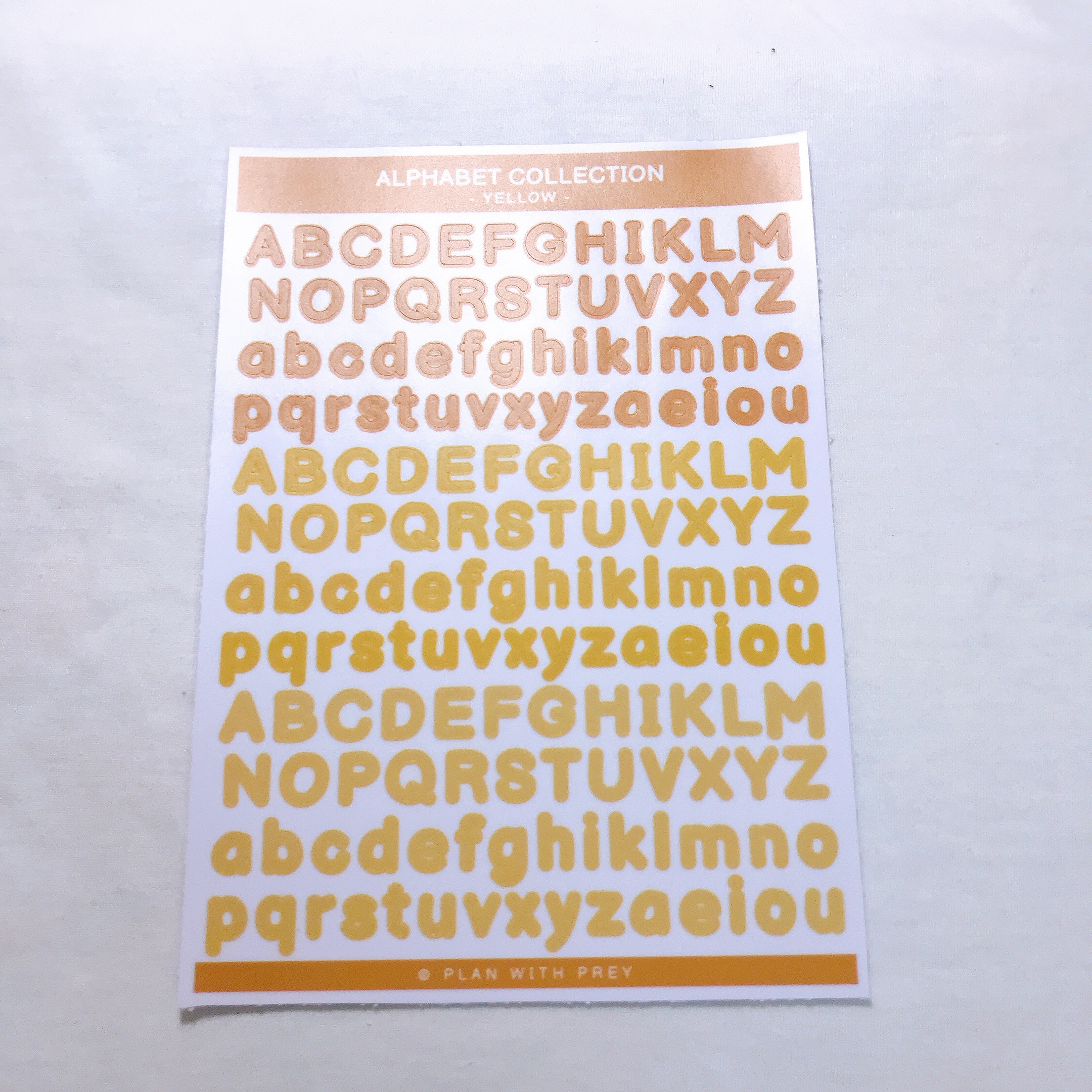 Sticker bảng chữ cái và sticker số trang trí toploader