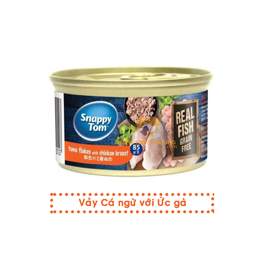 Pate Cho Mèo Snappy Tom Premium Lon 85g - Đủ Vị - [Nông Trại Thú Cưng]