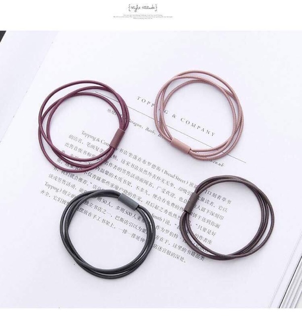 Combo 3Dây buộc tóc chập 3 chiếc chun siêu chắc.