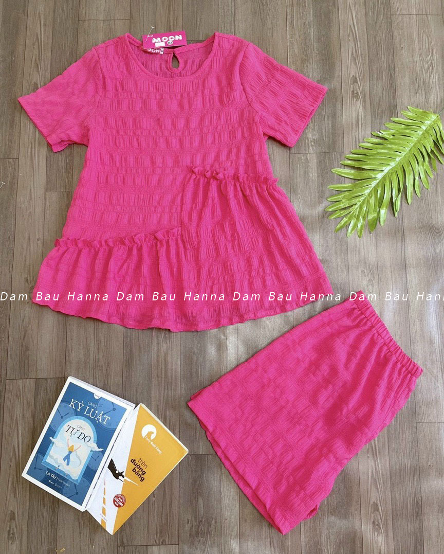 [HANNA] Đồ bộ bầu đùi big size có size 40- 80kgvải cotton cao cấp thoáng mát mùa mè không nhăn quần đùi có thun điều chỉnh bụng
