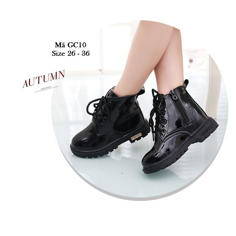 Giày bốt cổ cao bé gái 3-12 tuổi GC10