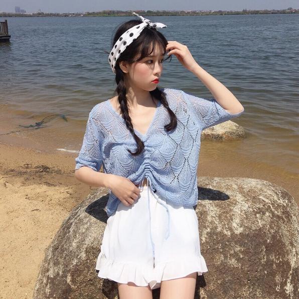 [HCM]ÁO LEN LỔ DÂY RÚT