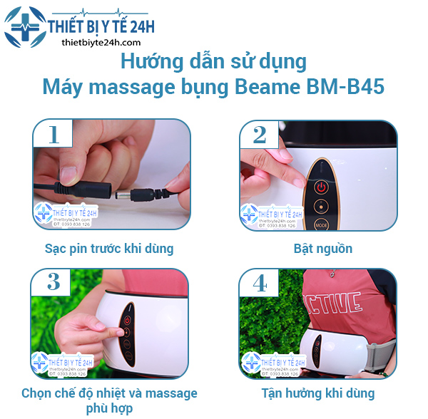 Đai mɑssage BỤNG Giảm Mỡ, Đai Đánh Tan Mỡ Bụng (BM-B45)