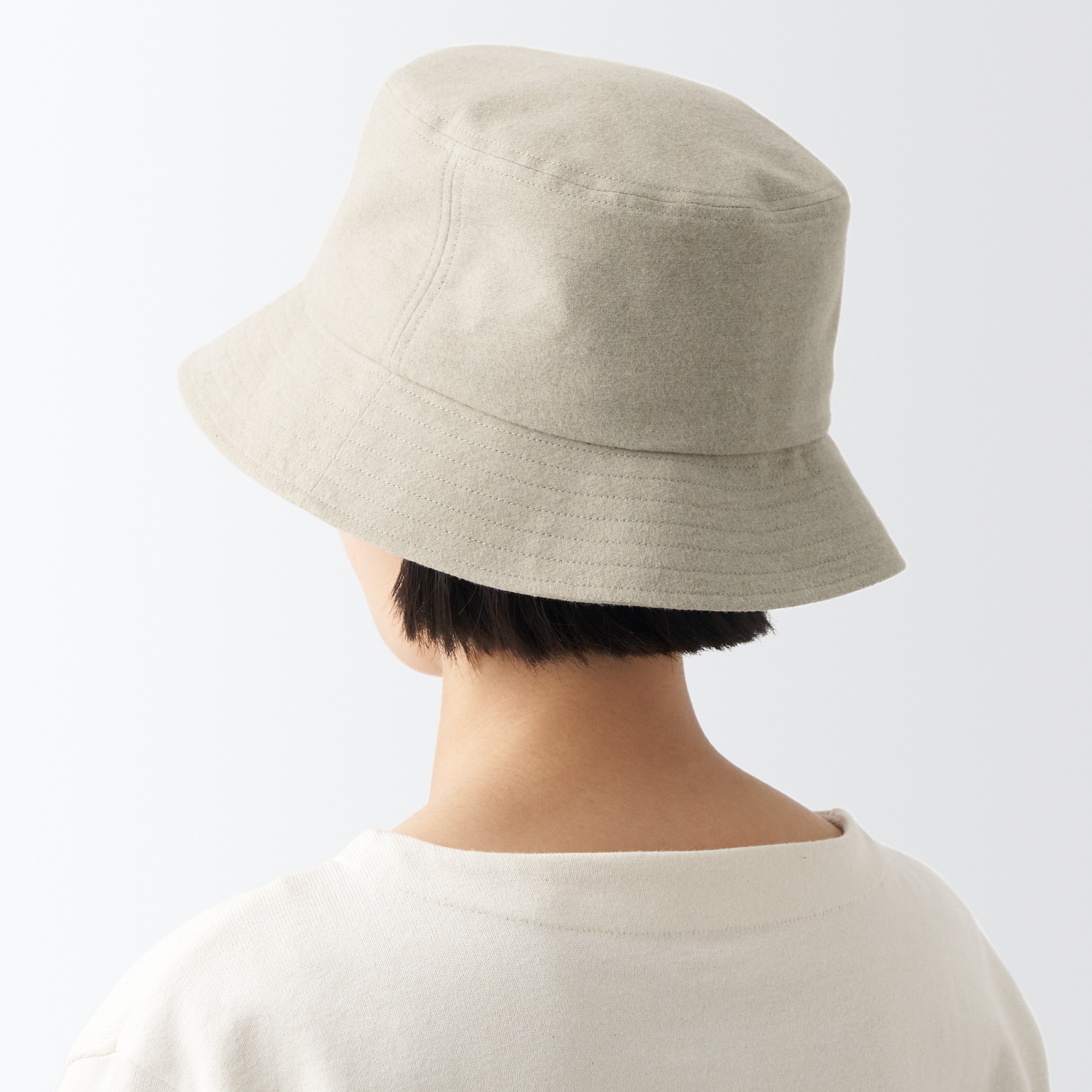 MUJI Nón Bucket Flannel