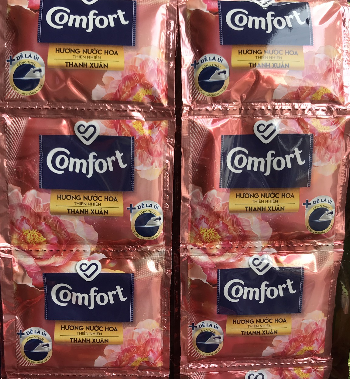 Nước xả Comfor dây 10 gói các mùi