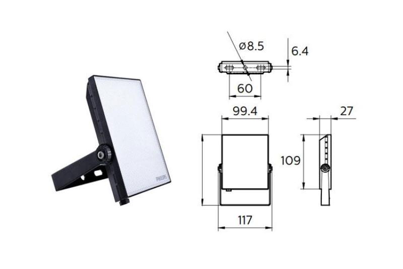 Đèn pha Led Philips Floodlight BVP131 công suất 10w