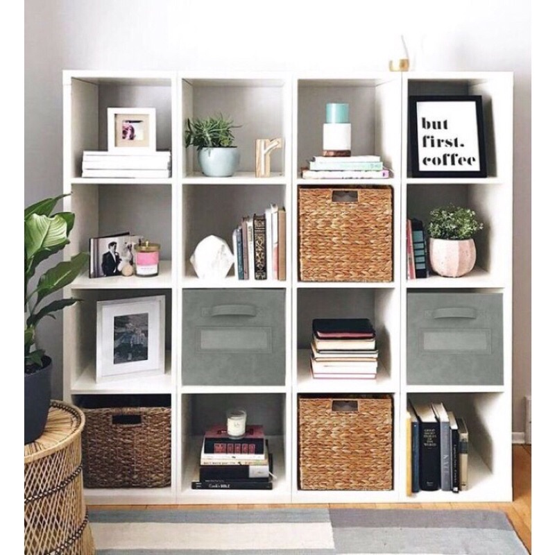 Kệ sách đa năng - Kệ gỗ tổ ong 4 tầng hiện đại