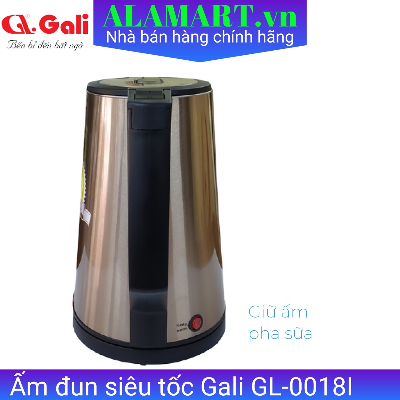 Ấm siêu tốc Gali GL-0018I 1800W 1.7L