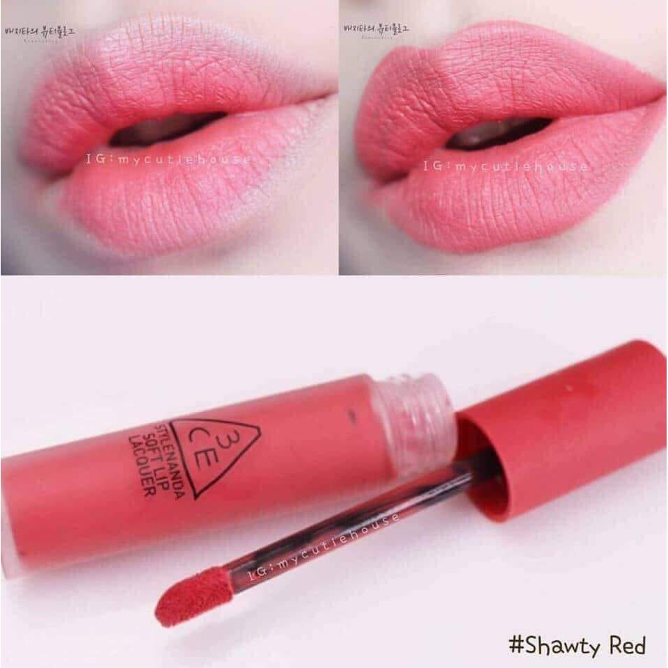 Son 3CE Lacquer Change Mode Shawty Perk Up Tawny Red Null Set 4ml [CHECK HIDDEN TAG]