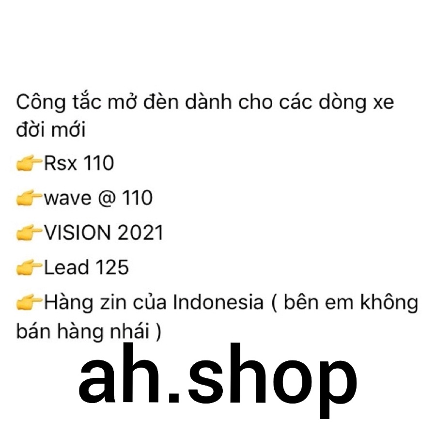 công tắc tắt mở đèn xe đời mới