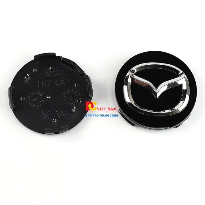 1 chiếc logo chụp mâm, lazang bánh xe Maz.da đường kính 57mm MAD57