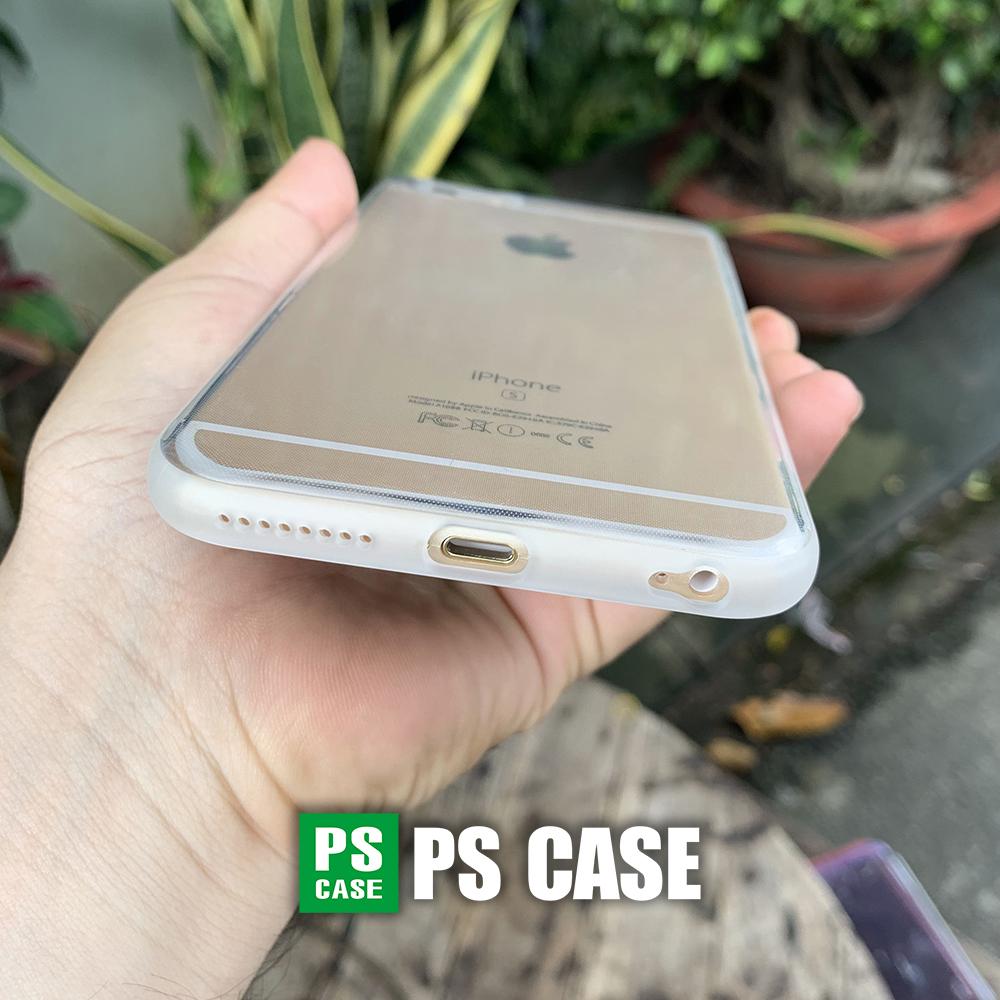 Ốp lưng dẻo trắng mờ chống sốc cao cấp dành cho iPhone 6 Plus / iPhone 6s Plus - PS Case phân phối