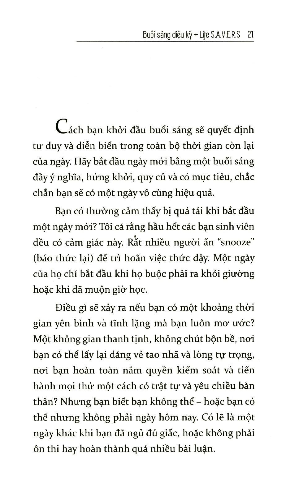 Buổi Sáng Diệu Kỳ Dành Cho Sinh Viên