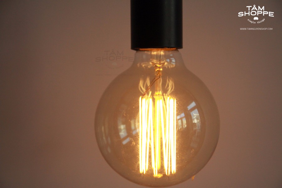 [HCM]Bóng Đèn Sợi Tóc Edison Tròn (G80 - G95) - G95St
