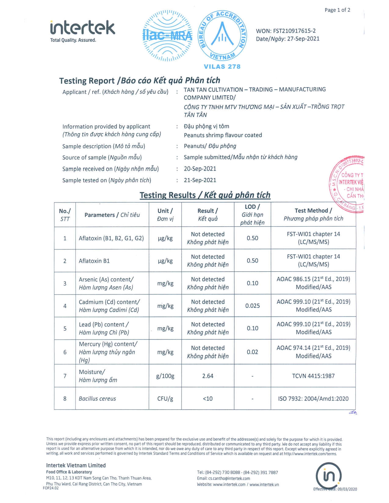 Đậu phộng vị tôm Tân Tân - Lon 200g