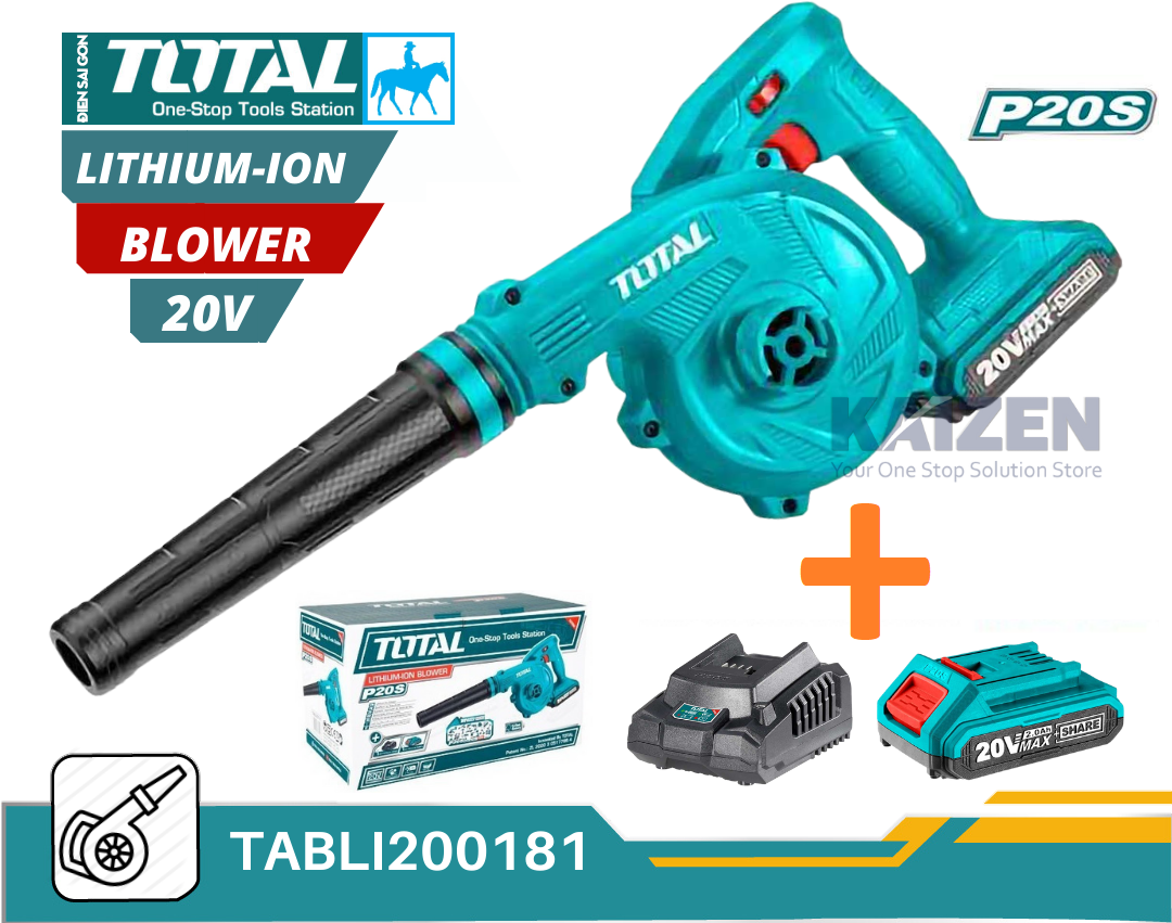 Máy thổi bụi dùng pin Sạc 20V TOTAL TABLI20018
