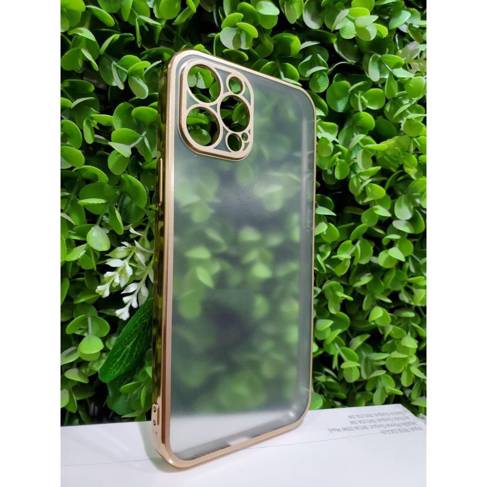 Ốp likgus lưng nhám viền màu bảo vệ camera iphone 11 / 11 pro / 11 pro max / 12 pro max / 12 / 12 pro / 12 mini