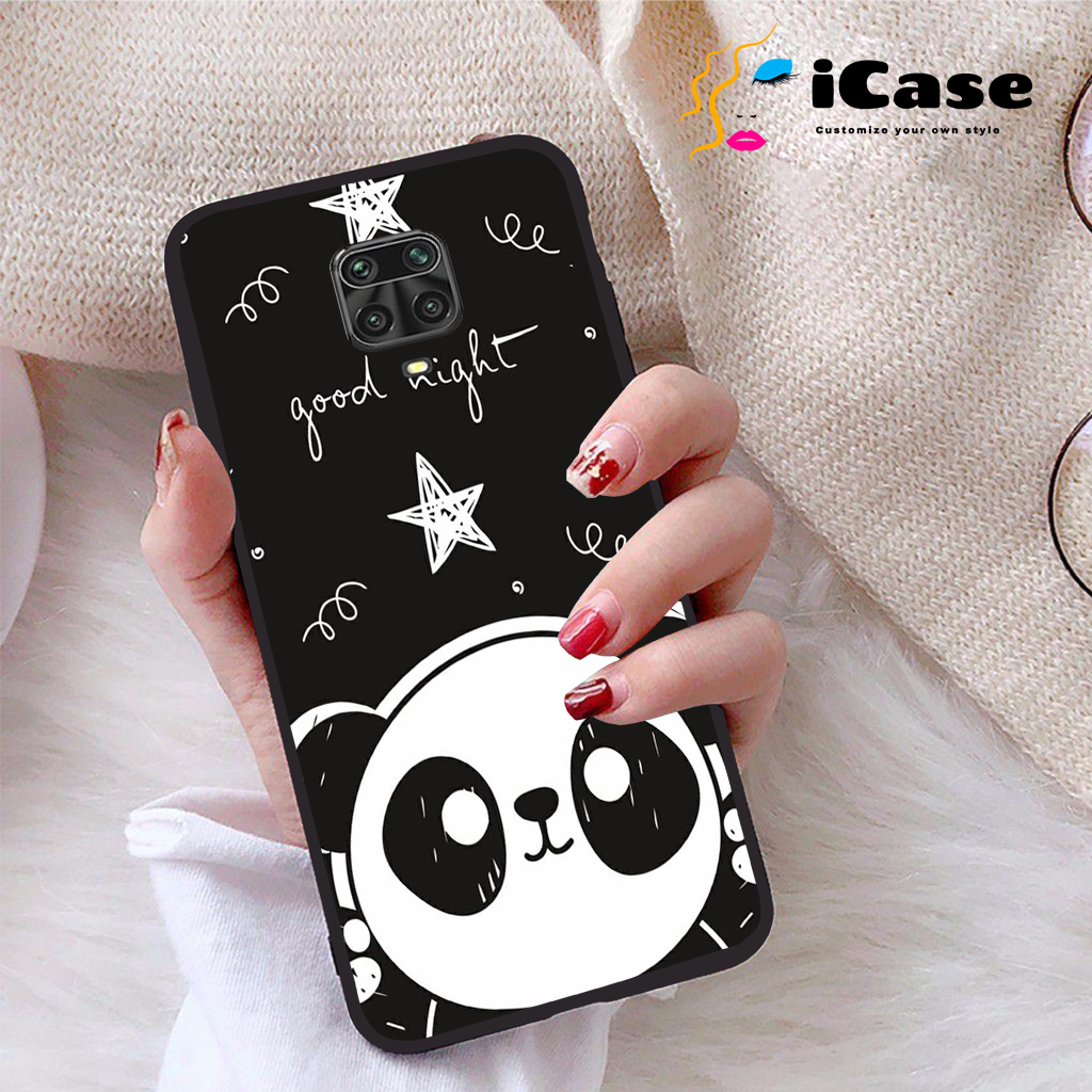 Ốp lưng Xiaomi Redmi Note 9S viền dẻo TPU BST Panda