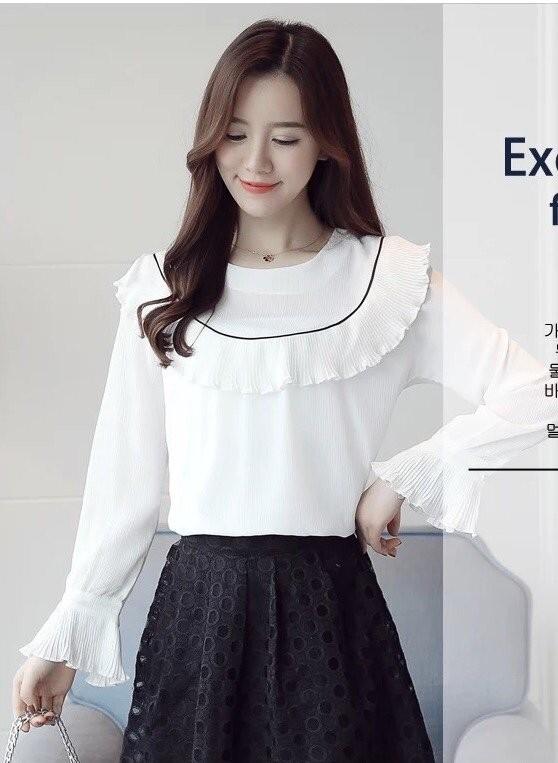 Áo sơ mi công sở nữ dập li cao cấp