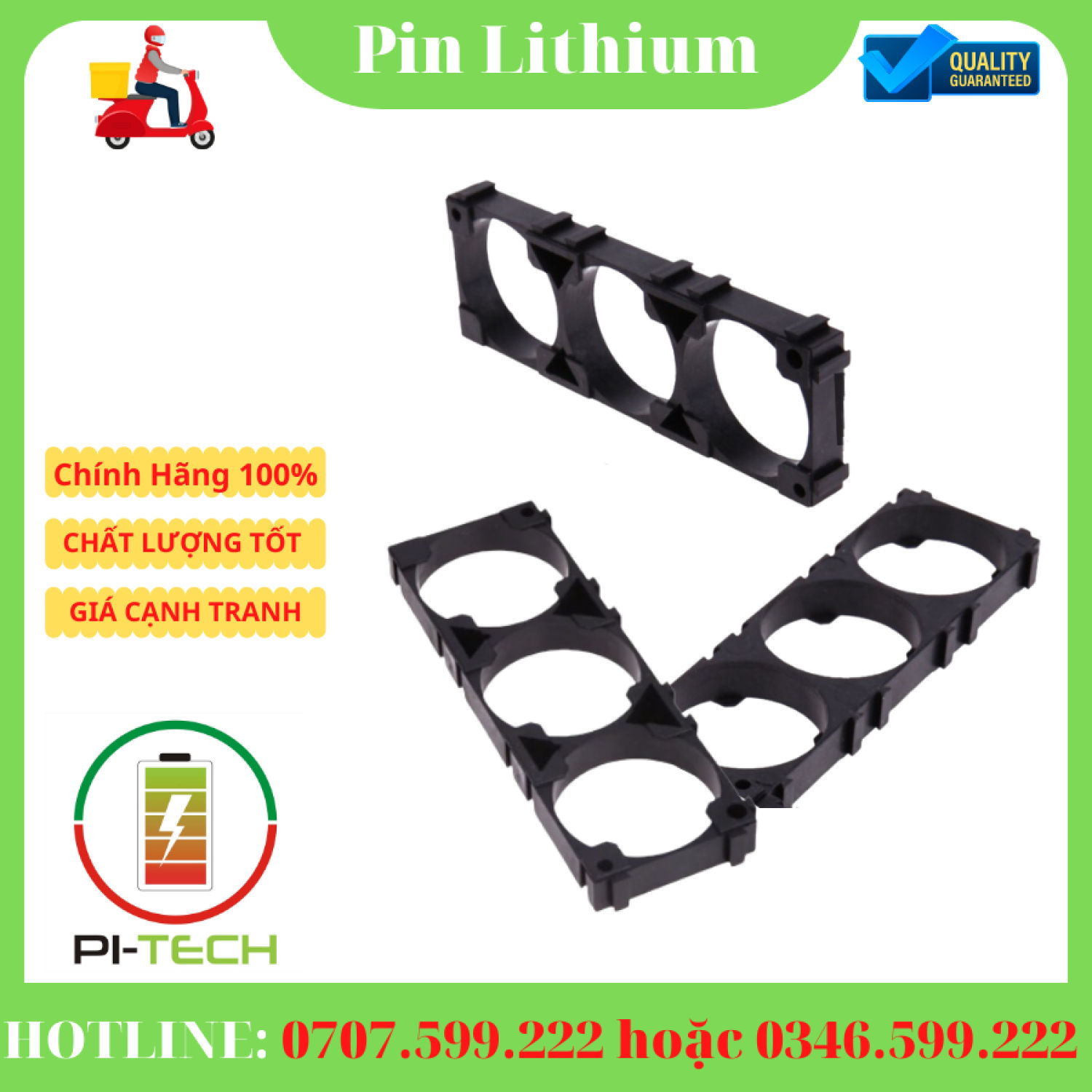 Khung nhựa đỡ pin 33140