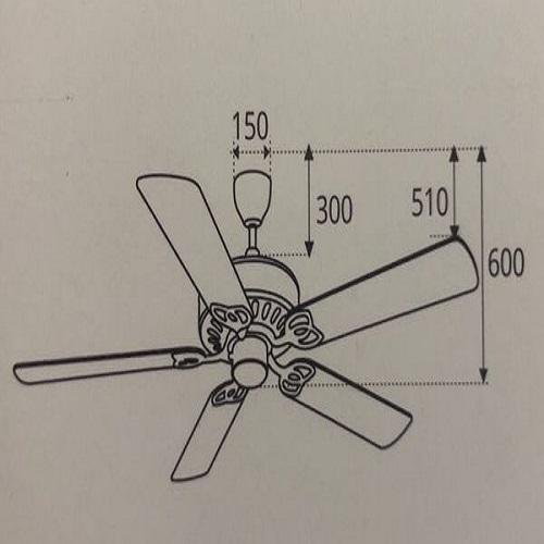 [HCM]Quạt trần Sinwa F62ORB 5 cánh gỗ