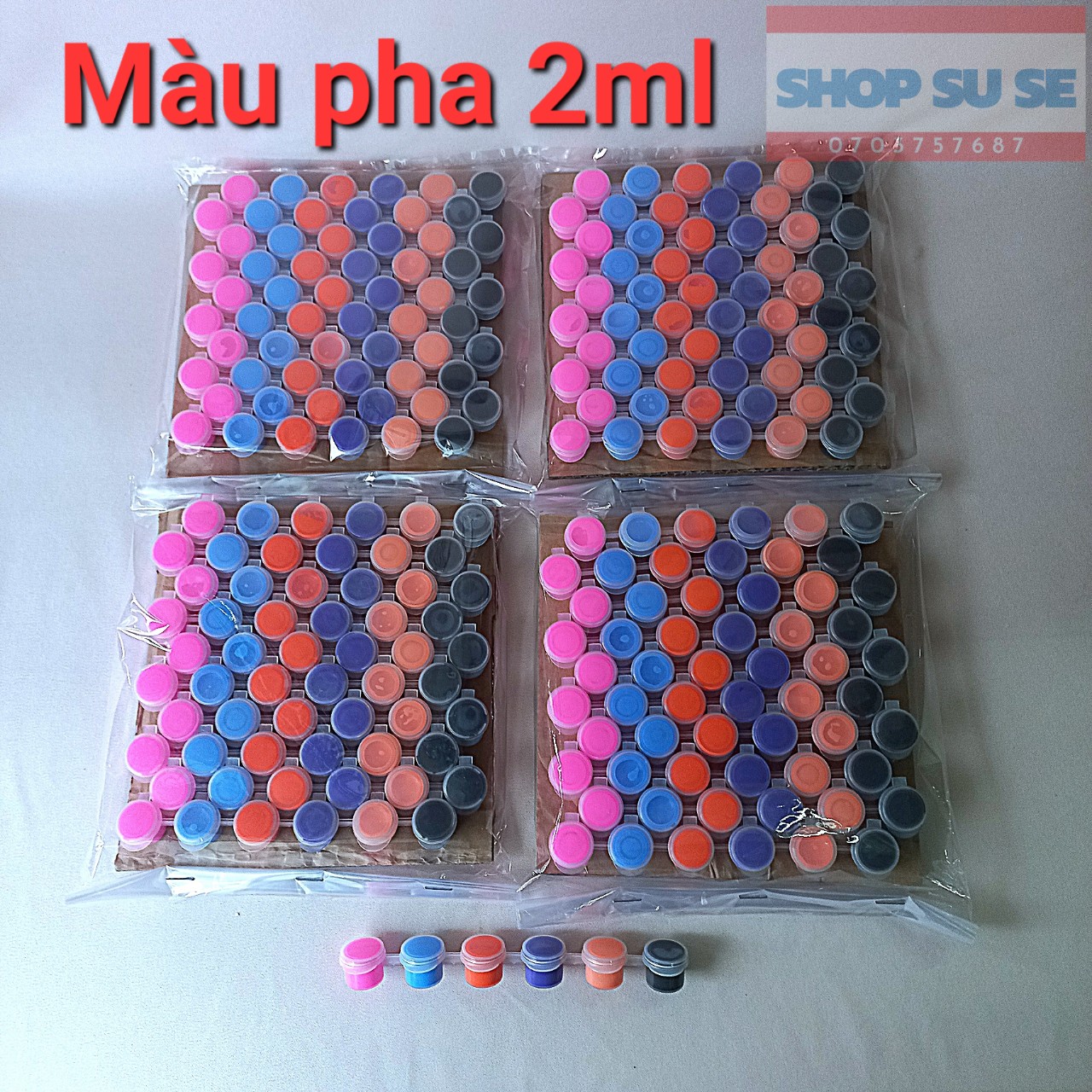 Combo 30 vĩ màu nước tô tượng. Hũ 2 ml