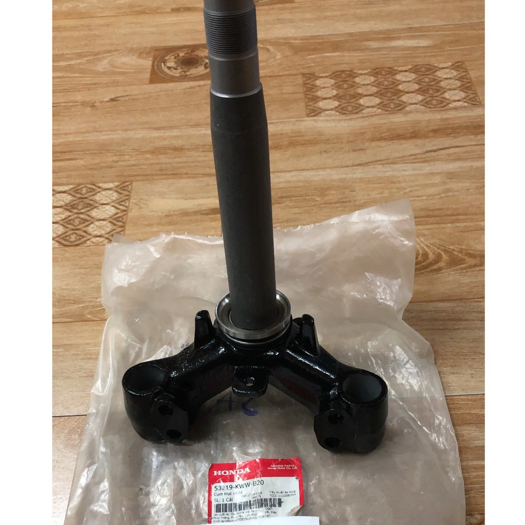 Chảng ba, cụm trục lái wave 110 đĩa zin chính hãng honda