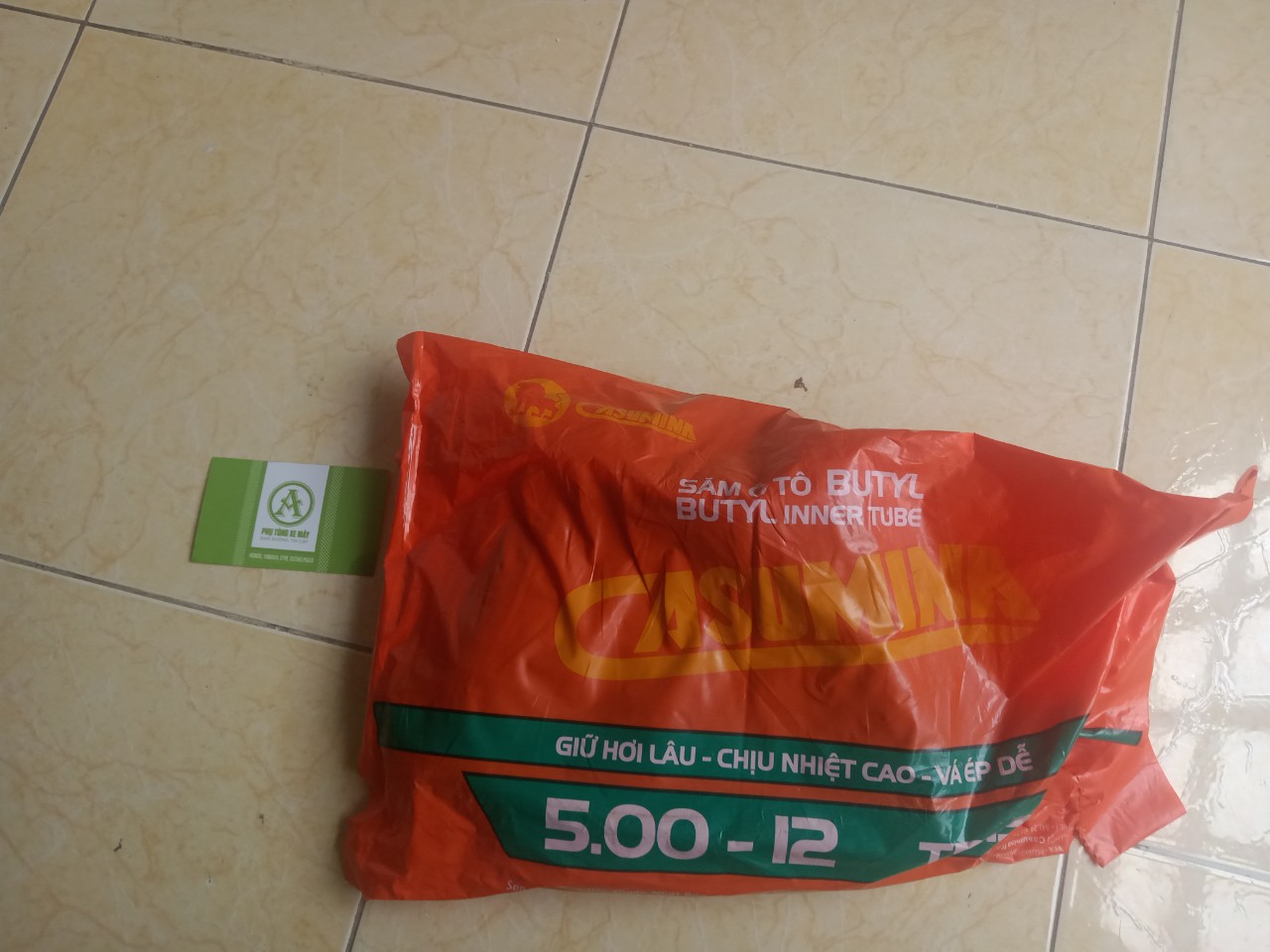 Săm (ruột) caosumina xe ba gác máy 500-12