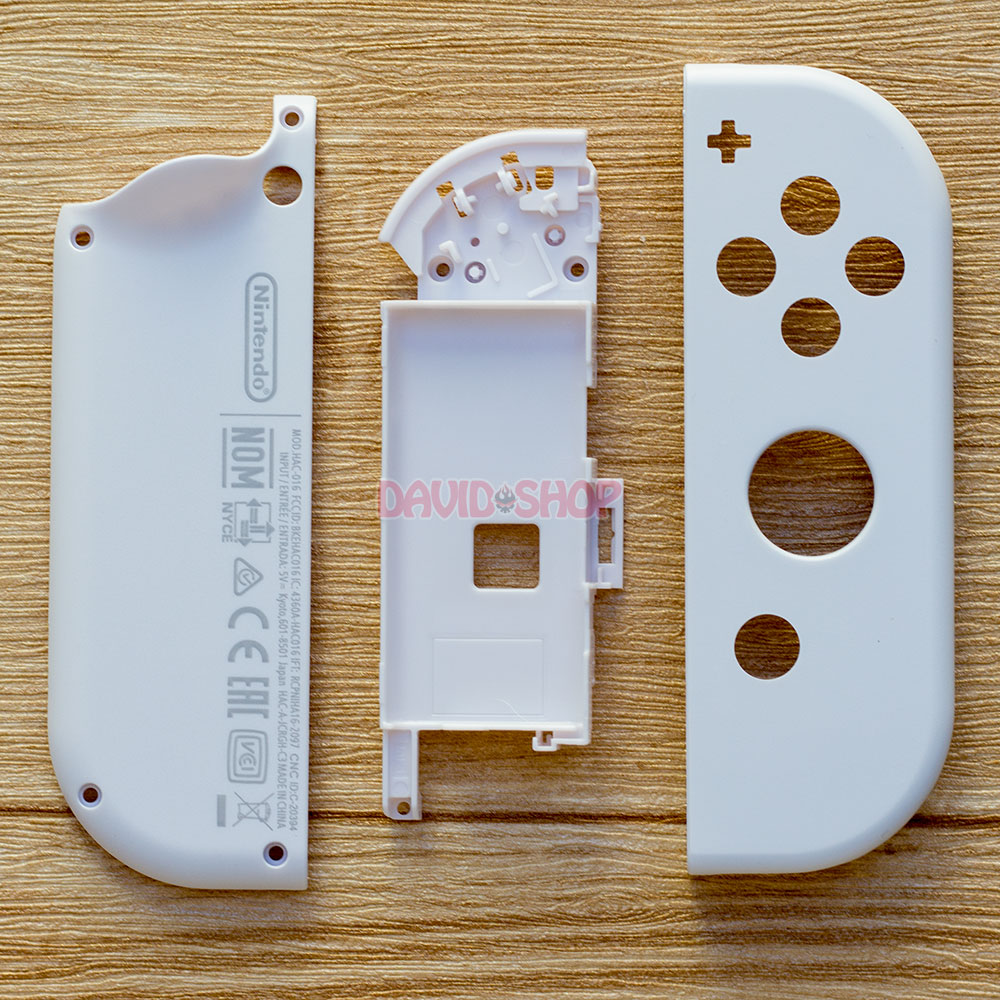 Cặp vỏ Joy-Con màu Trắng chất lượng cao cho Nintendo Switch, Nintendo Switch OLED