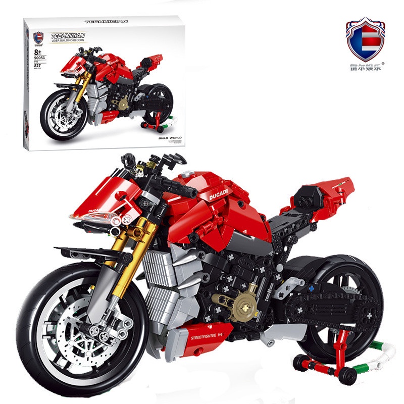 Đồ chơi lắp ráp mô hình technic xe moto ducati streetfiggter v4s 50051