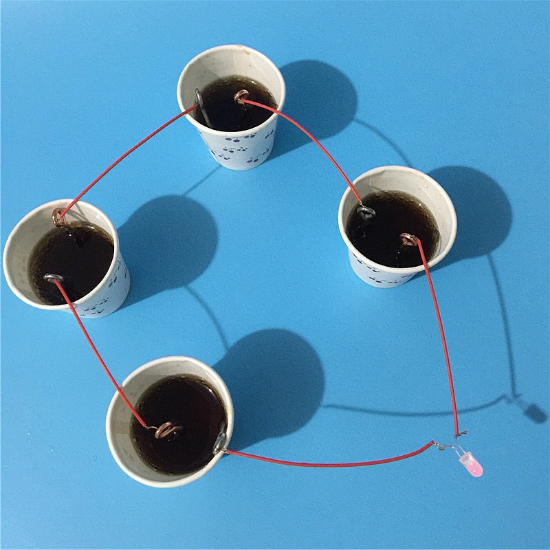 The experimental science magnetic generator battery creative fruit for scientific research stem