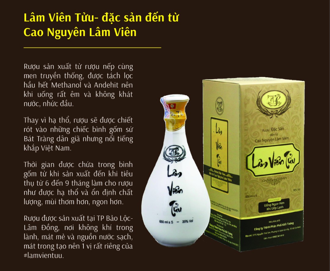 Lâm Viên Tửu ( Đặc sản đến từ Cao Nguyên Lâm Viên ) 650ml