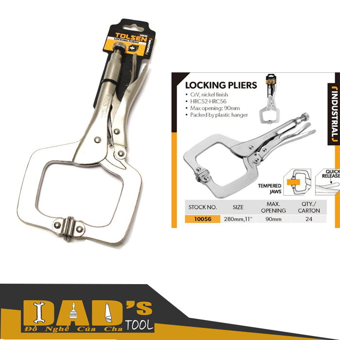 [HCM]KỀM BẤM CHỮ C 11"/280mm TOLSEN 10056