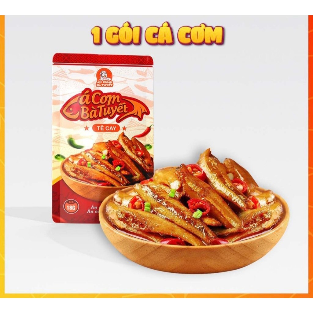 COMBO 20 gói Cá Cơm ĂN CÙNG BÀ TUYẾT đồ ăn vặt việt nam