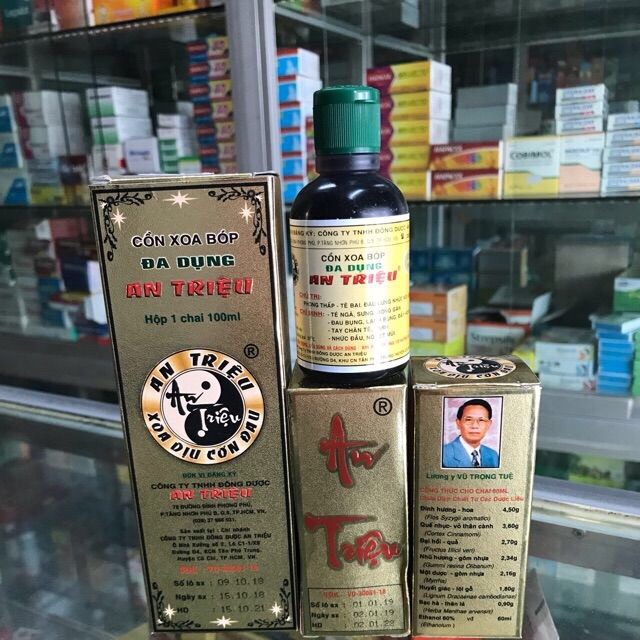 Cồn xoa bóp An Triệu ( date mới nhhất )