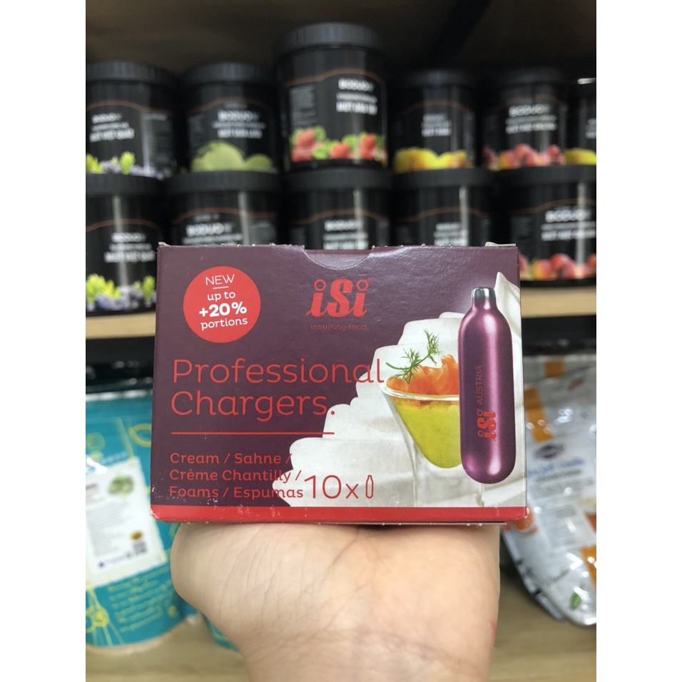 Ga Xịt Kem Isi N2O (hộp 10 viên)