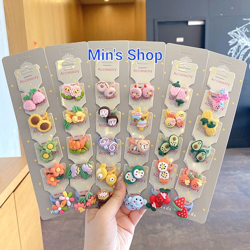 Set 30 dây buộc tóc cho bé siêu dễ thương (giao mẫu ngẫu nhiên)