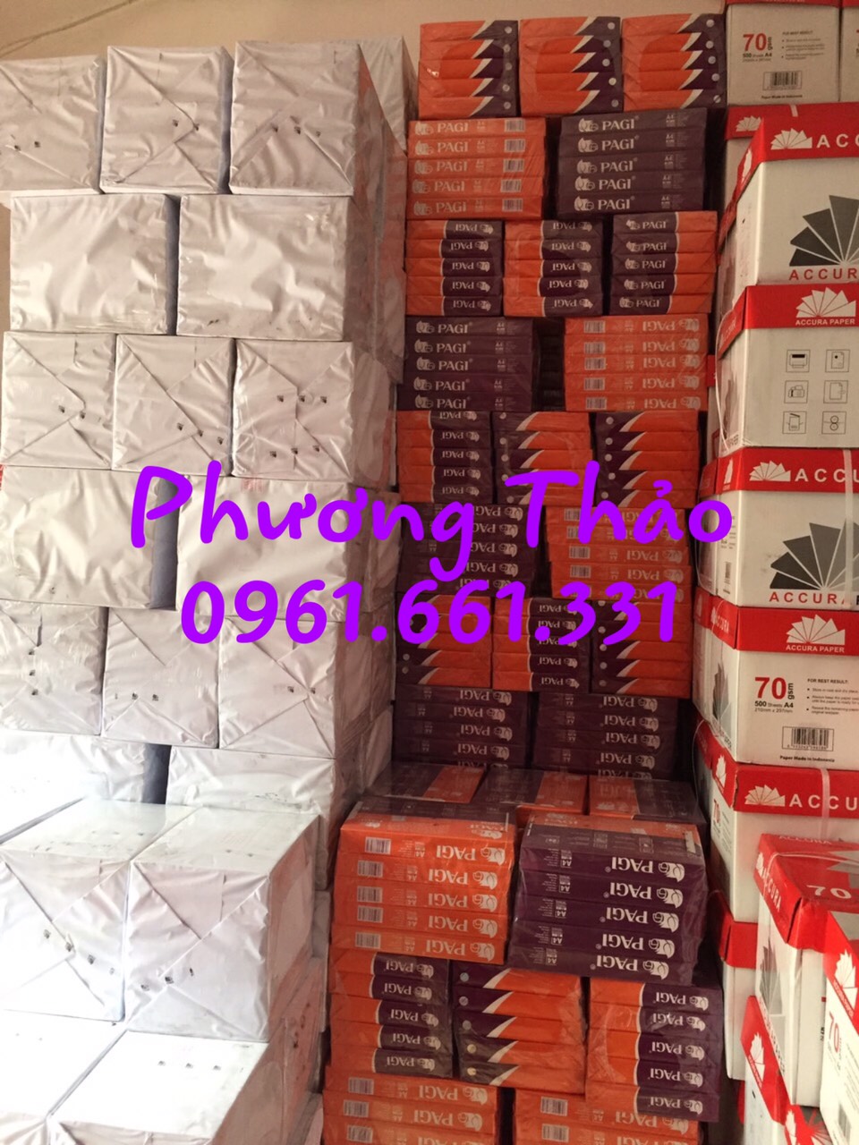 Giấy  in pagi A4 ĐL 60, 500 tờ/ram.