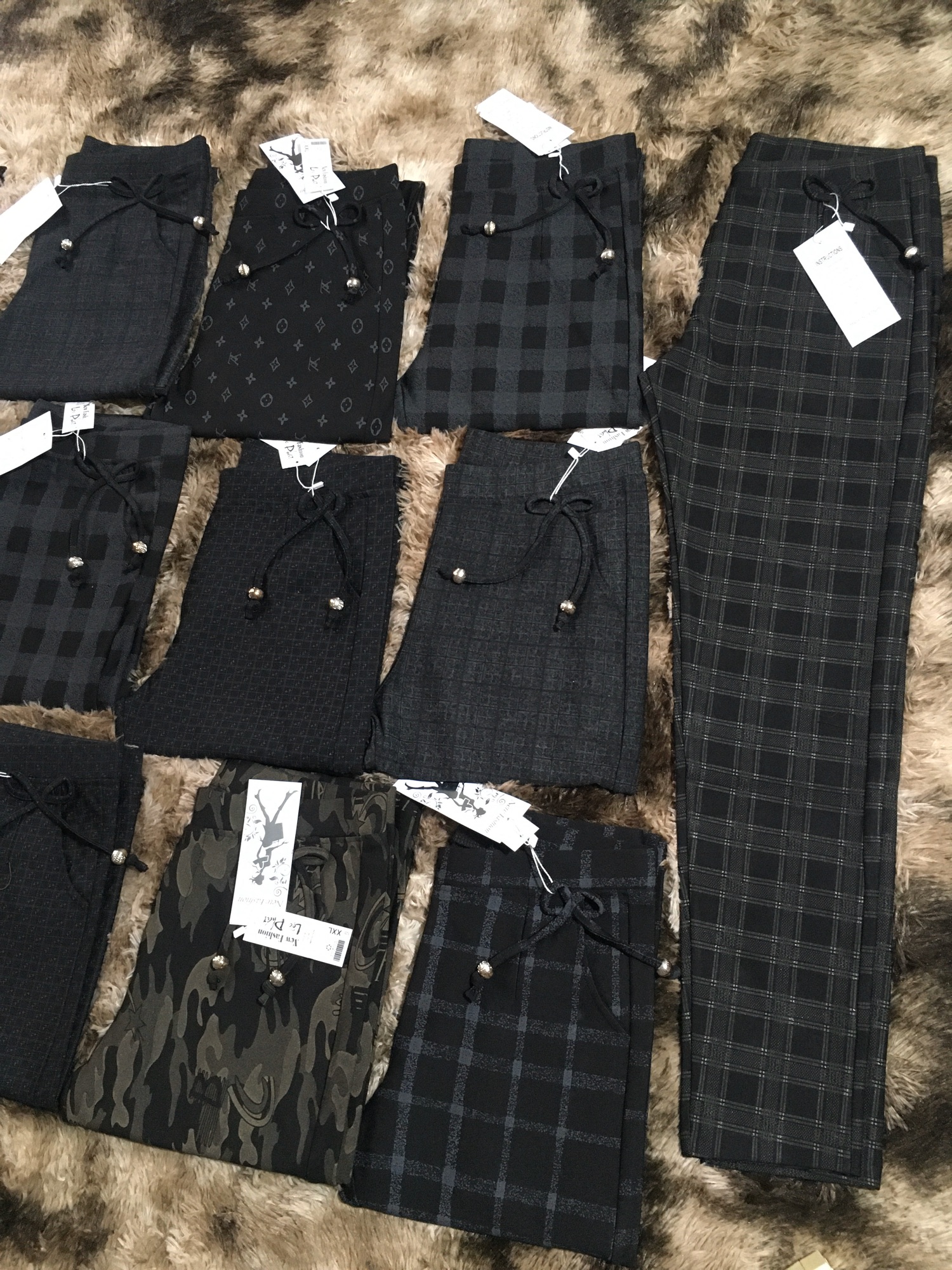 [HCM]Quần cotton sọc lỡ 9 tấc lưng thun