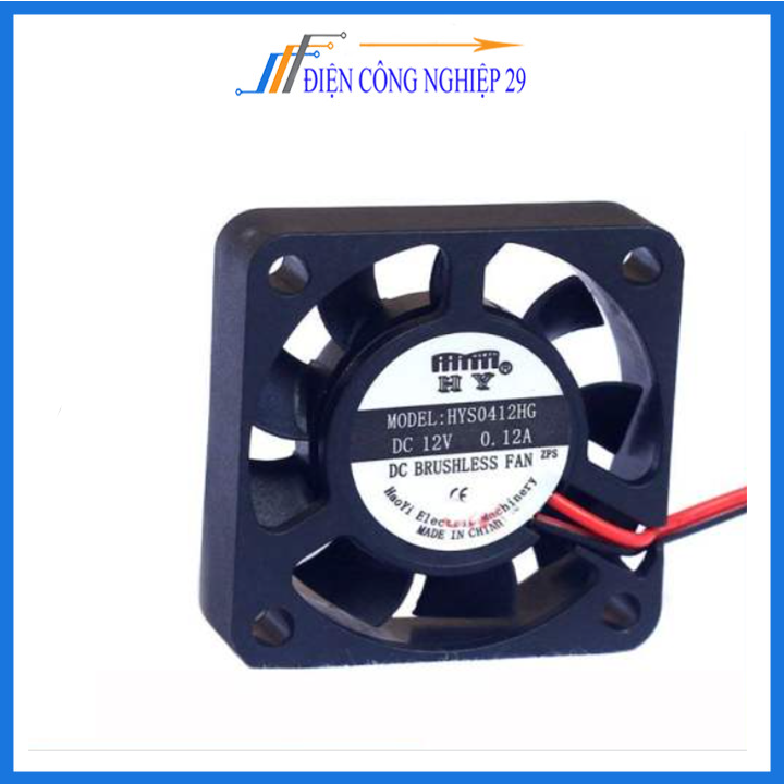 Quạt Tản Nhiệt Mini 4x4x1cm 12VDC 0.08A